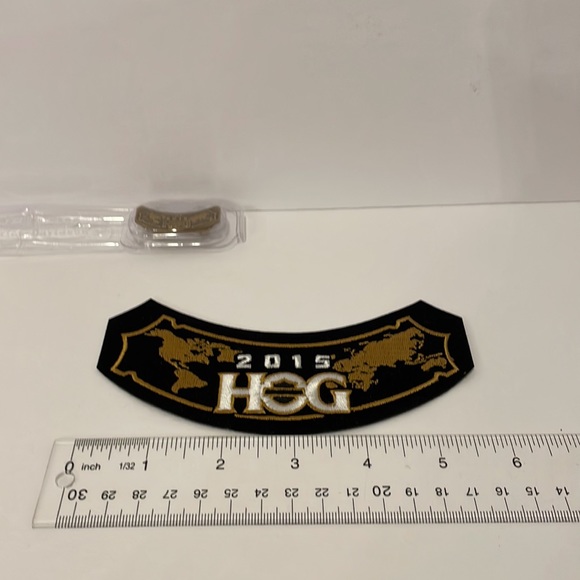 2015 Harley Davidson HOG Jacket Vest Patch and Pin Badge - Picture 5 of 5